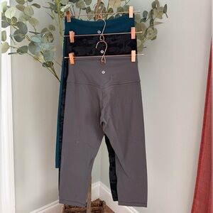 3 Pack Lululemon Athletica Align HR Crop 21” Length